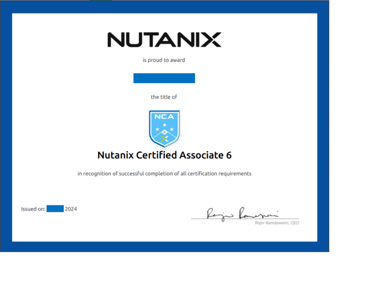 [Nutanix]NCA, NCP-MCI V6.5に一発合格したので受験した感想を述べる